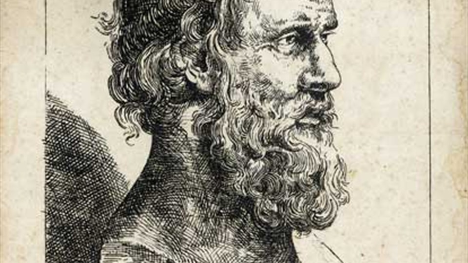 Herm of Bias of Priene, 1801, 34 x 23 cm, Archive of Graphische Kunstanstalt Fr. Ant. Niedermayr
